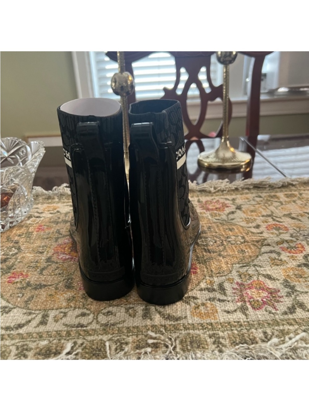 COACH Women's Rivington Rain Boots Chelsea - Picture 6 of 17